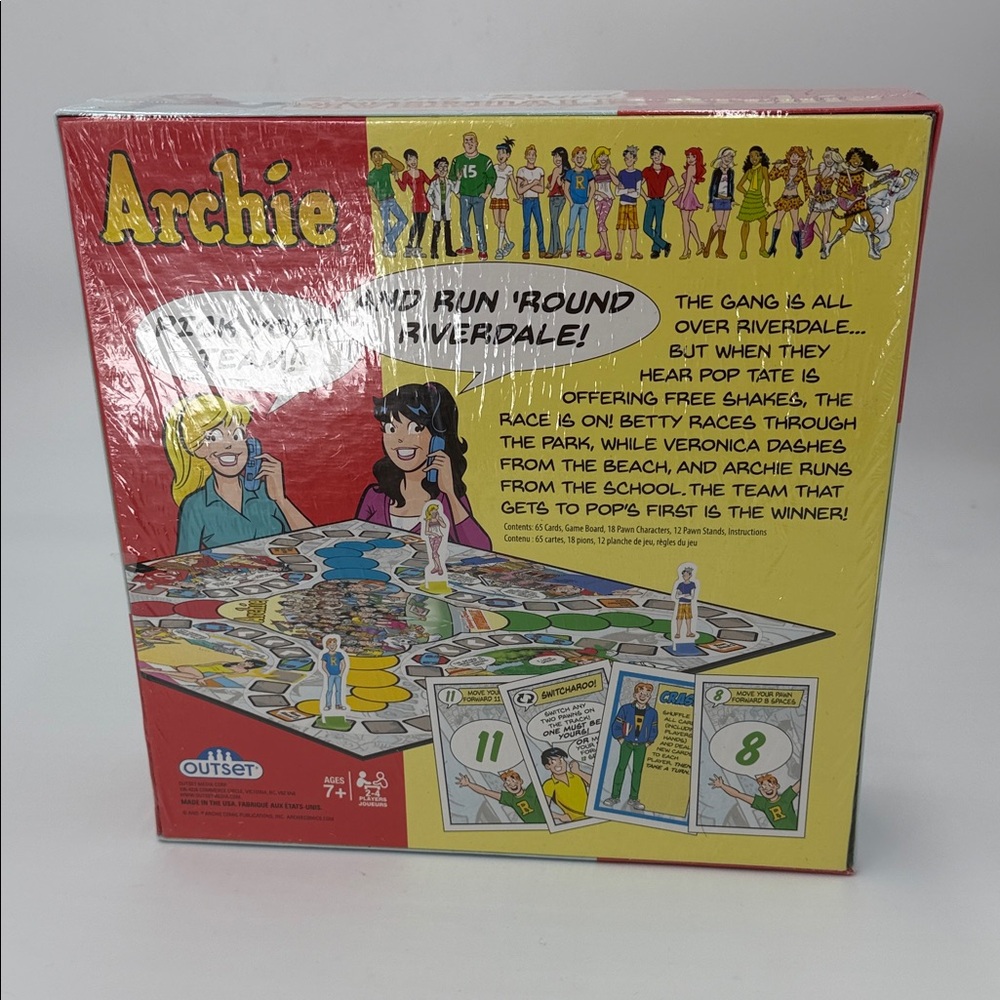 ARCHIE BOARD GAME, RUNNING ‘ROUND RIVERDALE, SEALED! Ages 7+ Outset - Picture 3 of 4